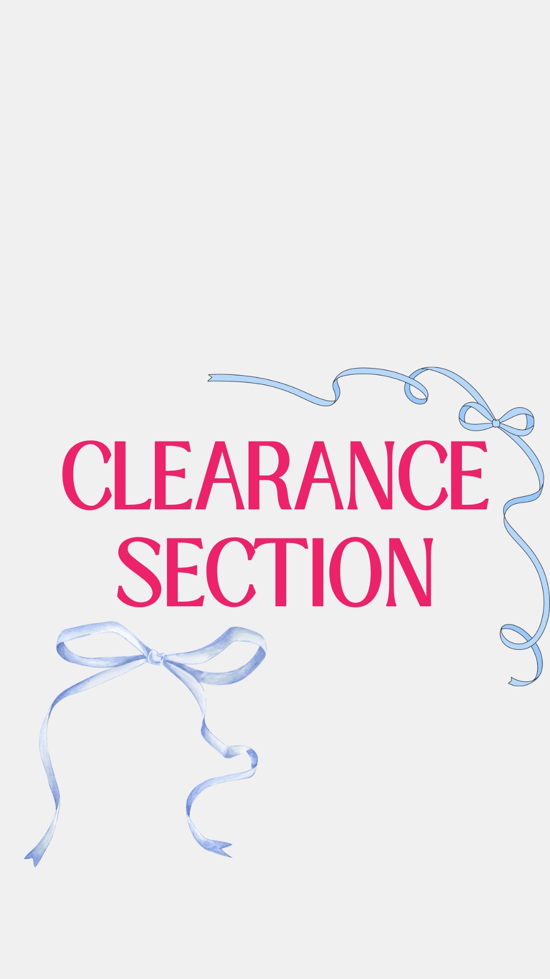 Clearance (Last Chance!)